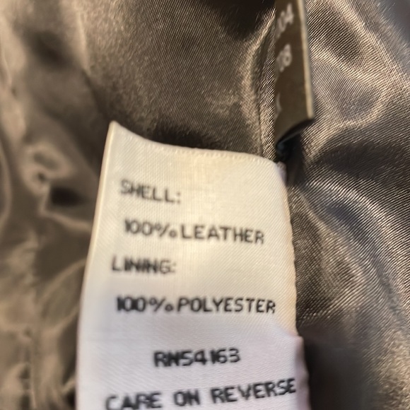 kenneth cole leather jacket large - Picture 7 of 7